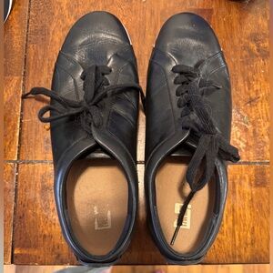 Fitflop Black Leather Women's Rally Sneakers